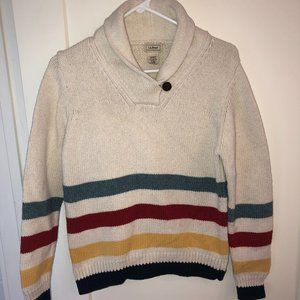 vintage L.L.Bean shawl collar sweater sz S Reg VGUC